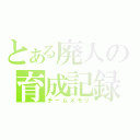 とある廃人の育成記録（チームメモリ）