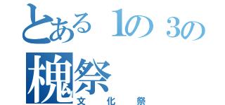 とある１の３の槐祭（文化祭）