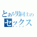 とある男同士のセックス（アーッ♂）