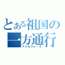 とある祖国の一方通行（アクセラレータ）