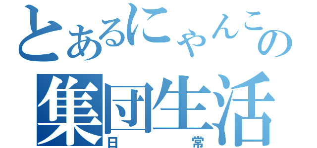 とあるにゃんこの集団生活（日常）