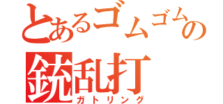 とあるゴムゴムの銃乱打（ガトリング）