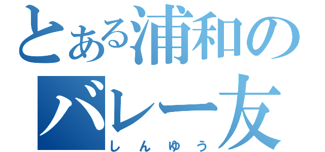 とある浦和のバレー友達（しんゆう）