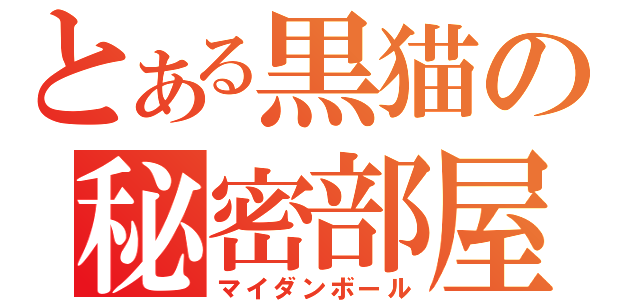 とある黒猫の秘密部屋（マイダンボール）