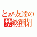 とある友達の禁鉄箱閉（エナメルバック）