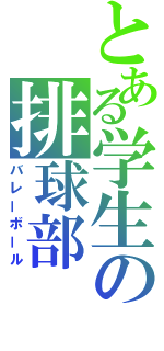 とある学生の排球部（バレーボール）