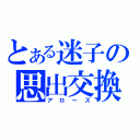 とある迷子の思出交換（アローズ）