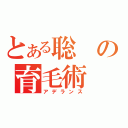 とある聡の育毛術（アデランス）