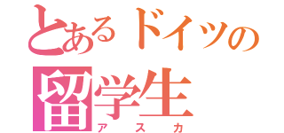 とあるドイツの留学生（アスカ）