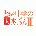 とある中学の大木くんⅡ（ガチホモ）