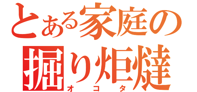 とある家庭の掘り炬燵（オコタ）