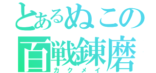 とあるぬこの百戦錬磨（カ　ク　メ　イ）