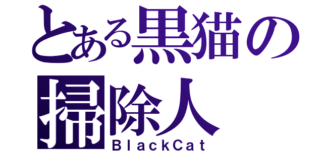 とある黒猫の掃除人（ＢｌａｃｋＣａｔ）