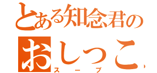 とある知念君のおしっこ（スープ）