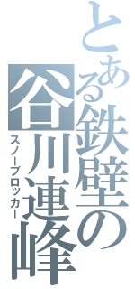 とある鉄壁の谷川連峰（スノーブロッカー）