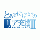 とあるせばさんのリア充撲滅Ⅱ（末永く爆発しろ）