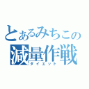 とあるみちこの減量作戦（ダイエット）