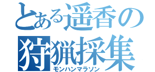 とある遥香の狩猟採集（モンハンマラソン）