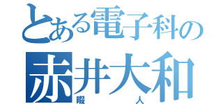 とある電子科の赤井大和（暇人）