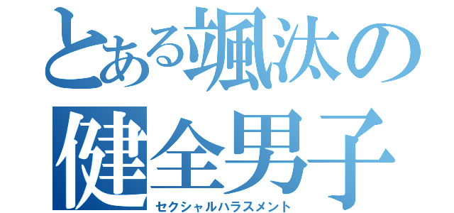 とある颯汰の健全男子（セクシャルハラスメント）