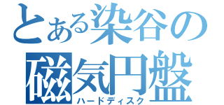 とある染谷の磁気円盤（ハードディスク）