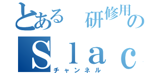 とある 研修用のＳｌａｃｋ（チャンネル）