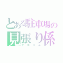 とある駐車場の見張り係（デコりん）