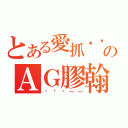 とある愛抓雞雞のＡＧ膠翰（嘿嘿嘿～～）