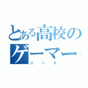 とある高校のゲーマー（ニート）