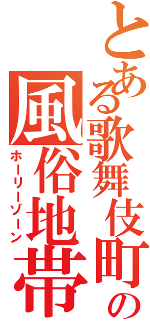 とある歌舞伎町の風俗地帯（ホーリーゾーン）