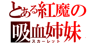 とある紅魔の吸血姉妹（スカーレット）