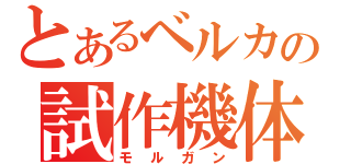 とあるベルカの試作機体（モルガン）