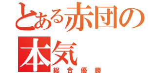 とある赤団の本気（総合優勝）