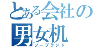 とある会社の男女机（ソープランド）