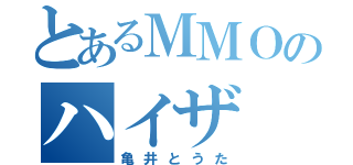 とあるＭＭＯのハイザ（亀井とうた）