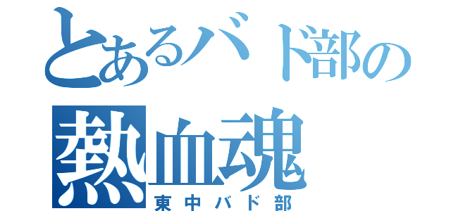 とあるバド部の熱血魂（東中バド部）