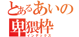 とあるあいの卑猥枠（インデックス）