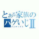 とある家族のハゲいじめⅡ（インデックス）