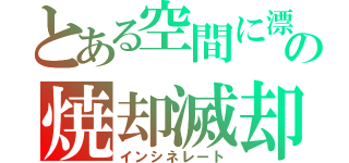 とある空間に漂う魂のの焼却滅却　葬儀火葬場　ｃｒｅｍａｔｏｒｙ（クリーメトリー　事変インシデント（インシネレート）