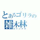 とあるゴリラの雑木林（ジャングル）