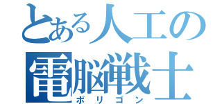 とある人工の電脳戦士（ポリゴン）