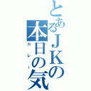 とあるＪＫの本日の気分は（カレー）