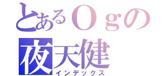 とあるＯｇの夜天健（インデックス）