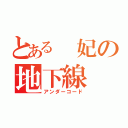 とある 妃の地下線（アンダーコード）