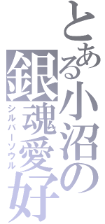 とある小沼の銀魂愛好（シルバーソウル）