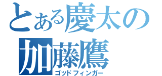 とある慶太の加藤鷹（ゴッドフィンガー）