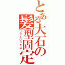 とある大石の髪型固定（ソフトワックス）