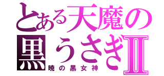 とある天魔の黒うさぎⅡ（暁の黒女神）