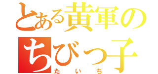 とある黄軍のちびっ子（たいち）