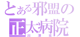 とある邪盟の正太病院（川澤兌）